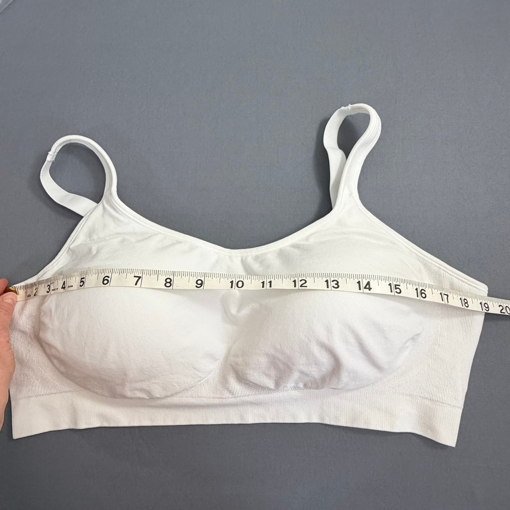 Shapermint Women Scoop Neck Bra 2XL White Wireless Seamless Athleisure Everyday - Picture 4 of 7